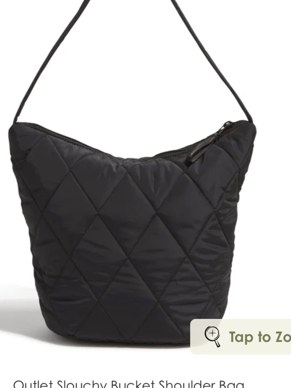 Vera Bradley Slouchy Bucket Shoulder Bag Moonless Night Pattern